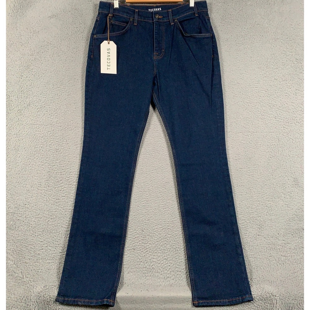 Tecovas Rugged Relaxed Jeans Mens 34x34 Dark Denim Blue Western Classic Stretch